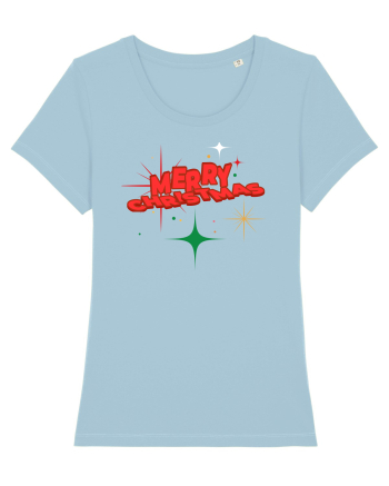 Merry Christmas  Sky Blue