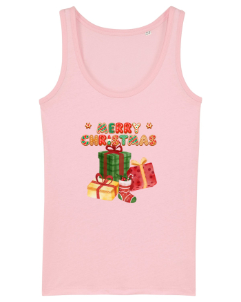Merry Christmas  Cotton Pink