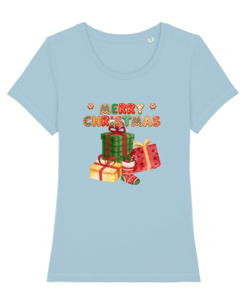 Merry Christmas  Sky Blue