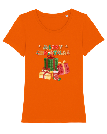 Merry Christmas  Bright Orange