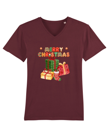 Merry Christmas  Burgundy