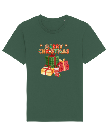 Merry Christmas  Bottle Green