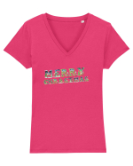 Merry Christmas  Tricou mânecă scurtă guler V Damă Evoker