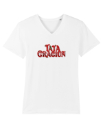Tata Craciun  Tricou mânecă scurtă guler V Bărbat Presenter