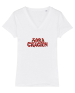 Sora Craciun  Tricou mânecă scurtă guler V Damă Evoker