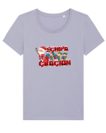 Echipa Craciun  Tricou mânecă scurtă guler larg fitted Damă Expresser