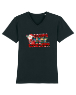 Echipa Craciun  Tricou mânecă scurtă guler V Bărbat Presenter