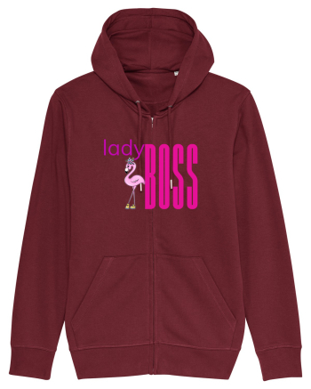 Lady boss Burgundy