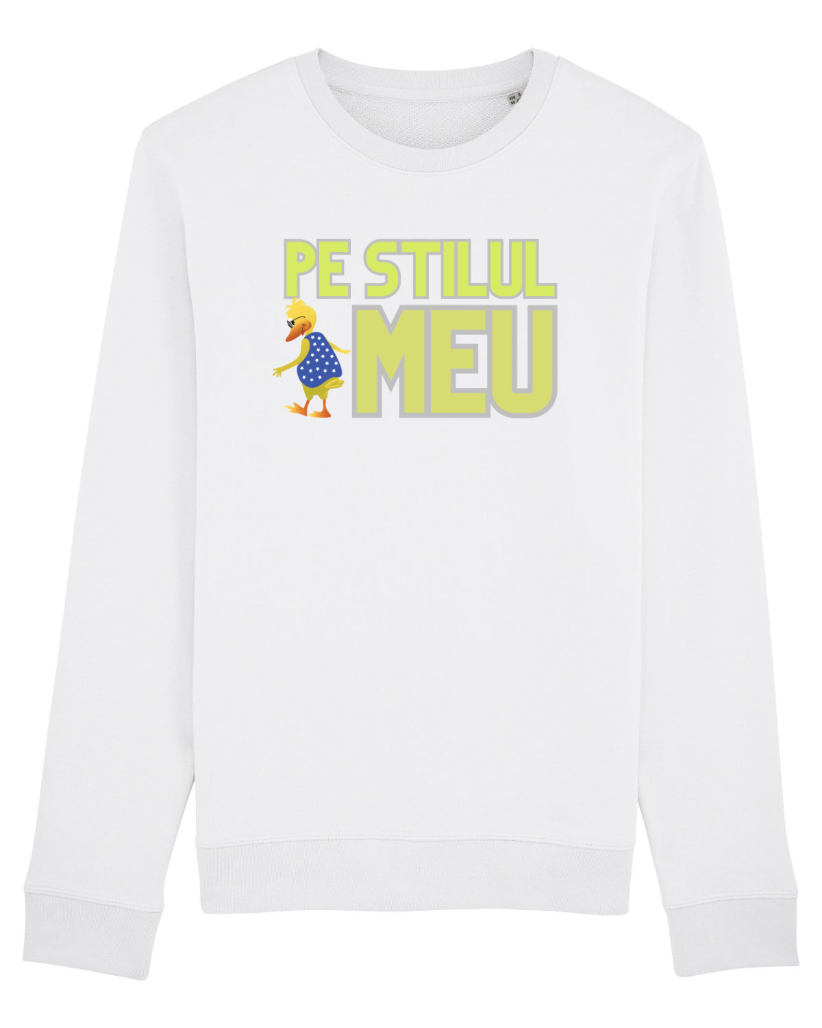 Bluză mânecă lungă Unisex Rise White