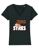 Zero stres Tricou mânecă scurtă guler V Damă Evoker
