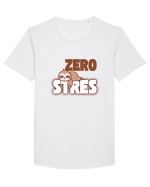 Zero stres Tricou mânecă scurtă guler larg Bărbat Skater