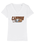 Campion la.lene Tricou mânecă scurtă guler V Damă Evoker