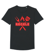 Regele gratarului  Tricou mânecă scurtă guler larg Bărbat Skater