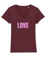 Love Tricou mânecă scurtă guler V Damă Evoker