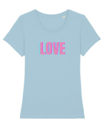 Love Tricou mânecă scurtă guler larg fitted Damă Expresser