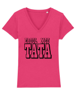 Eroul me tata Tricou mânecă scurtă guler V Damă Evoker