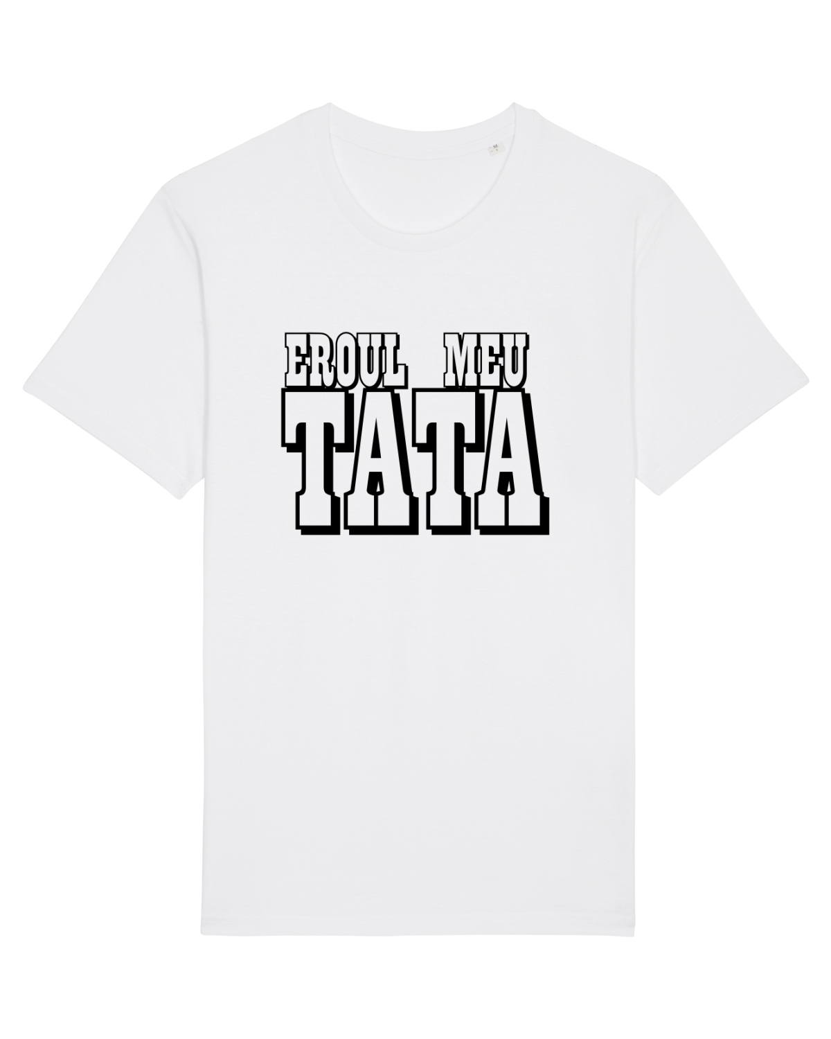Tricou mânecă scurtă Unisex Rocker White