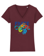 Frate cool Tricou mânecă scurtă guler V Damă Evoker