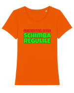 Generația care schimba regulile  Tricou mânecă scurtă guler larg fitted Damă Expresser