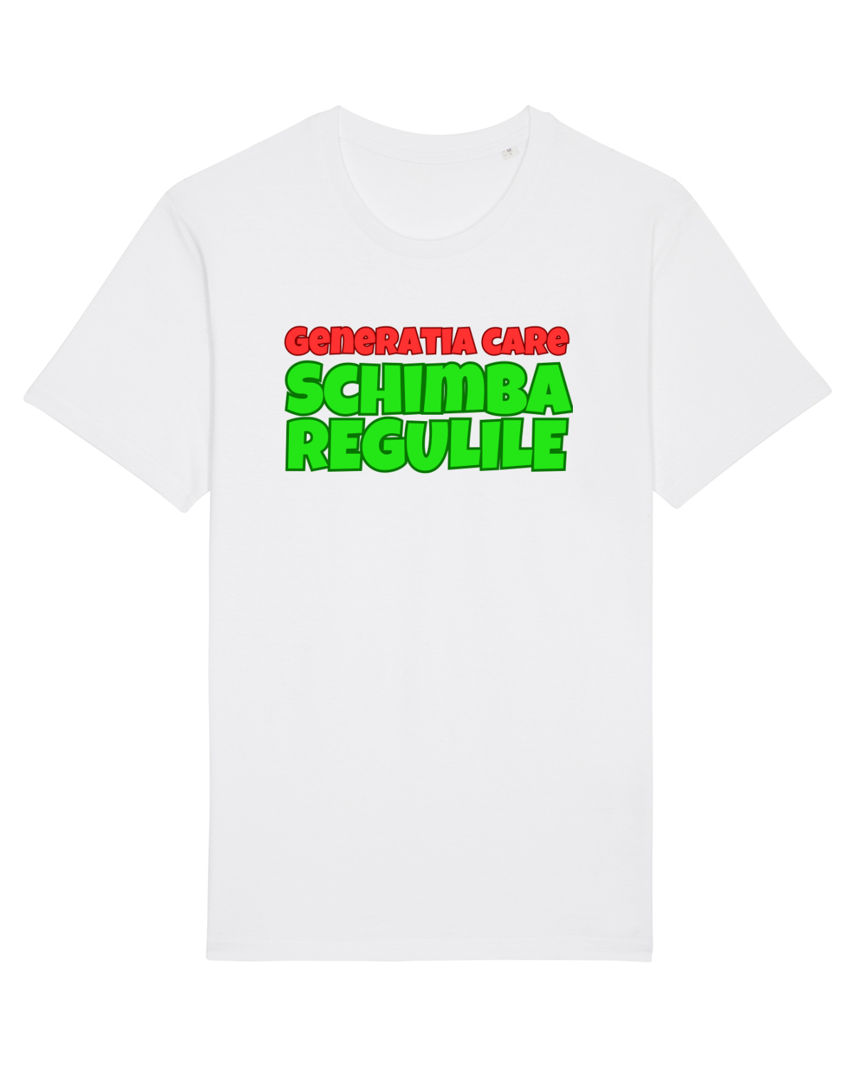 Tricou mânecă scurtă Unisex Rocker White