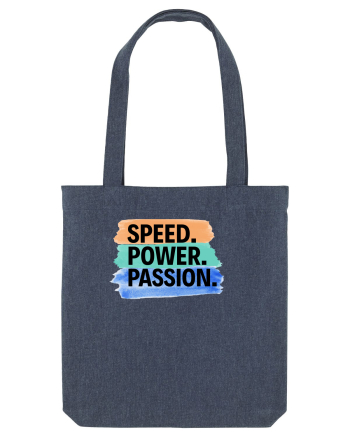 Speed. Power.  Passion.  Midnight Blue