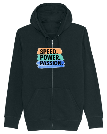 Speed. Power.  Passion.  Black