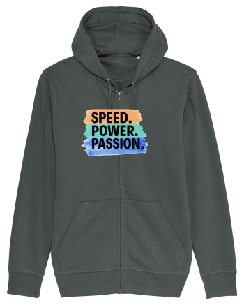 Speed. Power.  Passion.  Anthracite