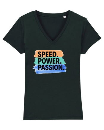 Speed. Power.  Passion.  Black