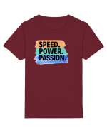 Speed. Power.  Passion.  Tricou mânecă scurtă  Copii Mini Creator