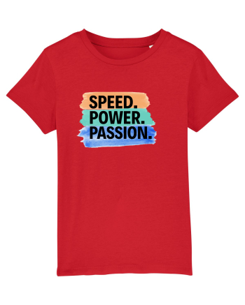 Speed. Power.  Passion.  Red