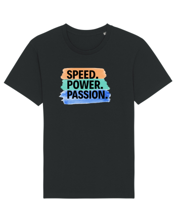 Speed. Power.  Passion.  Black