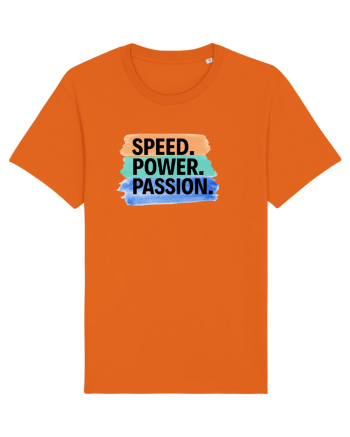 Speed. Power.  Passion.  Bright Orange