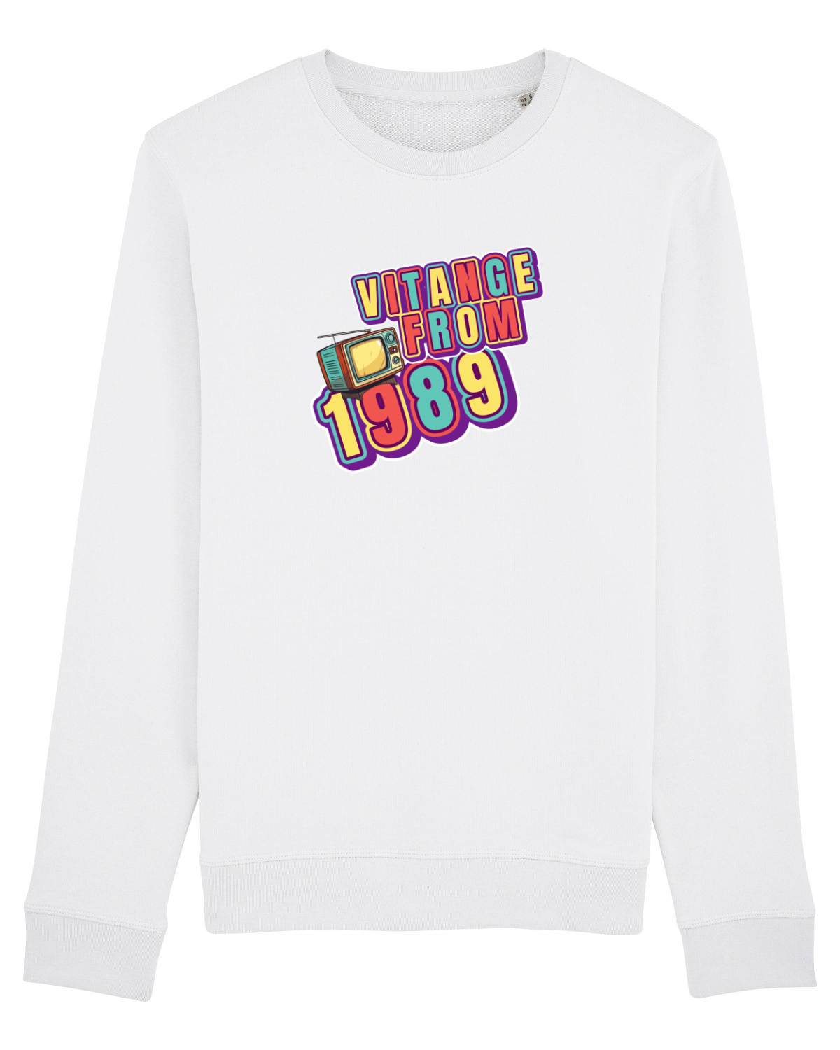 Bluză mânecă lungă Unisex Rise White