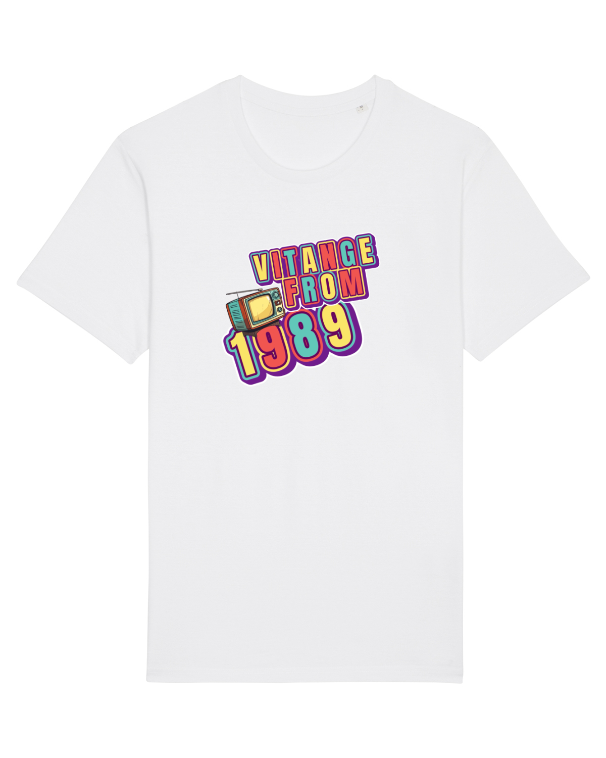 Tricou mânecă scurtă Unisex Rocker White