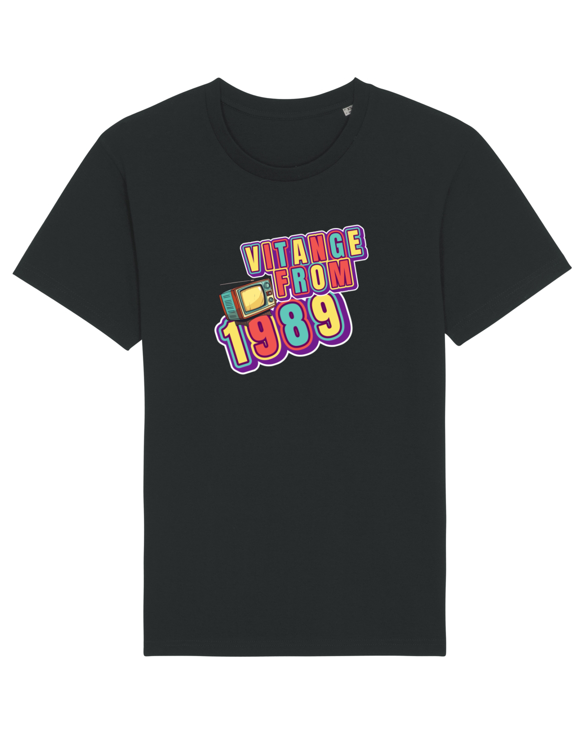 Tricou mânecă scurtă Unisex Rocker Black