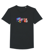Retro vibse Tricou mânecă scurtă guler larg Bărbat Skater