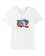 Retro time Tricou mânecă scurtă guler V Bărbat Presenter