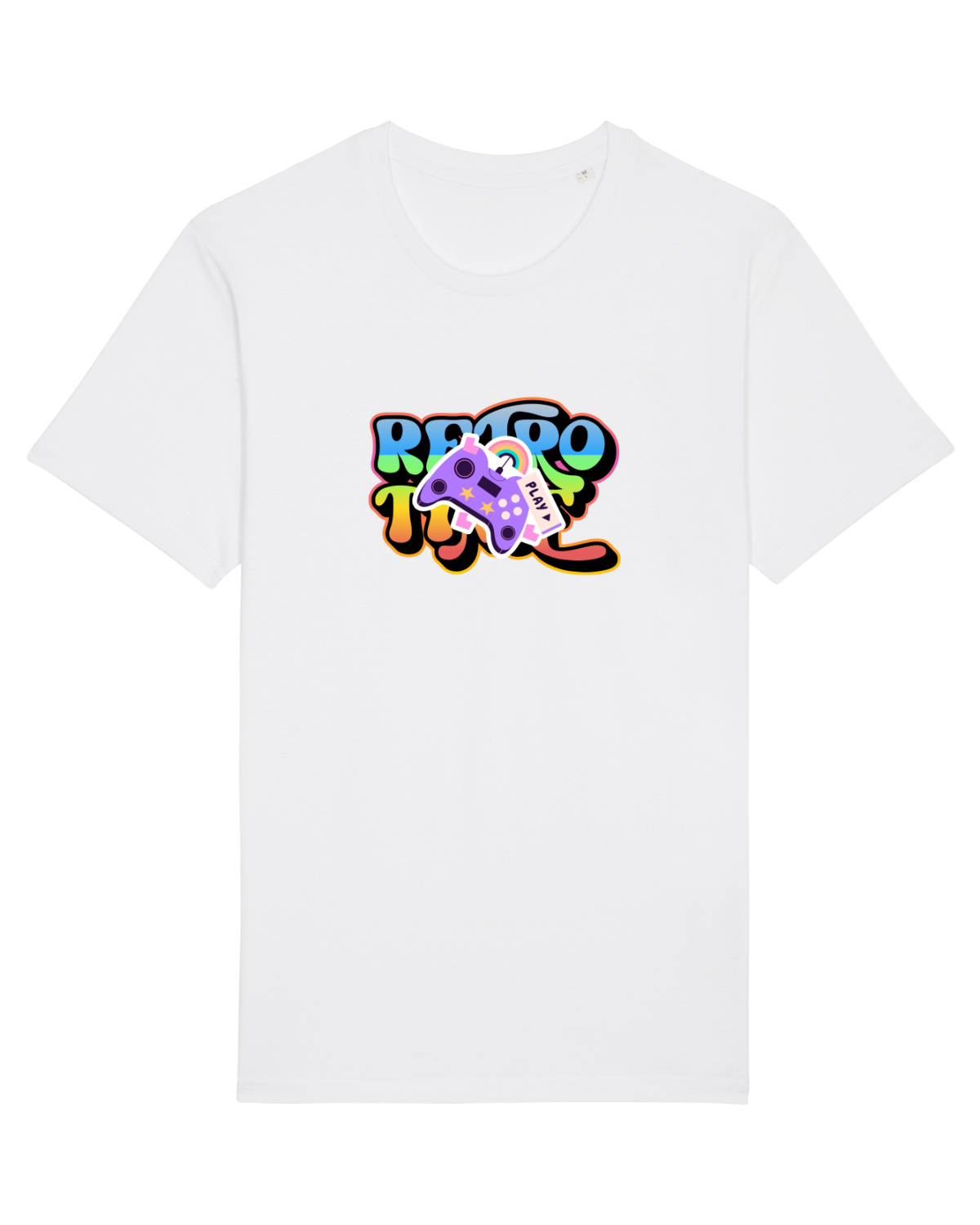Tricou mânecă scurtă Unisex Rocker White