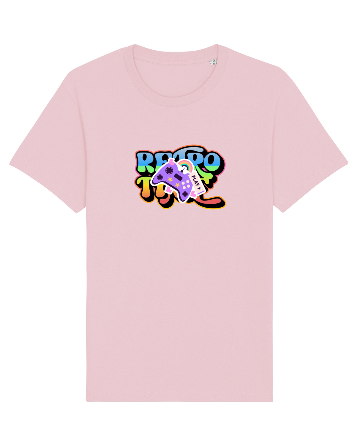 Tricou mânecă scurtă Unisex Rocker Cotton Pink
