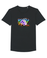 Retro time Tricou mânecă scurtă guler larg Bărbat Skater