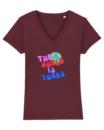 The world is yours Burgundy