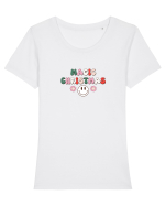 Magic Christmas  Tricou mânecă scurtă guler larg fitted Damă Expresser