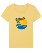 California  Tricou mânecă scurtă guler larg fitted Damă Expresser