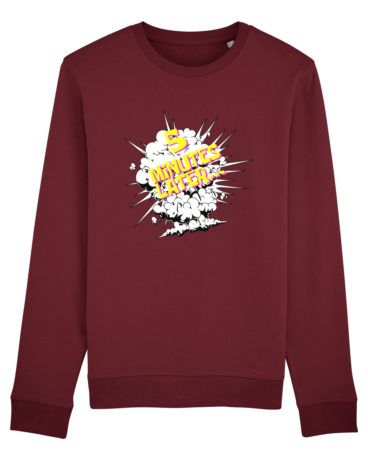 Bluză mânecă lungă Unisex Rise Burgundy