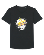 5 minute later... Tricou mânecă scurtă guler larg Bărbat Skater