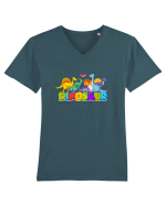 Dinosaur Tricou mânecă scurtă guler V Bărbat Presenter