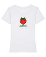 ALL I WANT FOR CHRISTMAS IS YOU - TOT CEEA CE IMI DORESC DE CRACIUN ESTI TU Tricou mânecă scurtă guler larg fitted Damă Expresser