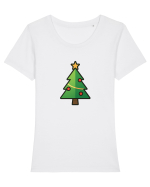 POM CRACIUN 1 Tricou mânecă scurtă guler larg fitted Damă Expresser