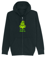 GRINCH MODE ON Hanorac cu fermoar Unisex Connector