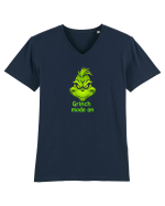 GRINCH MODE ON Tricou mânecă scurtă guler V Bărbat Presenter